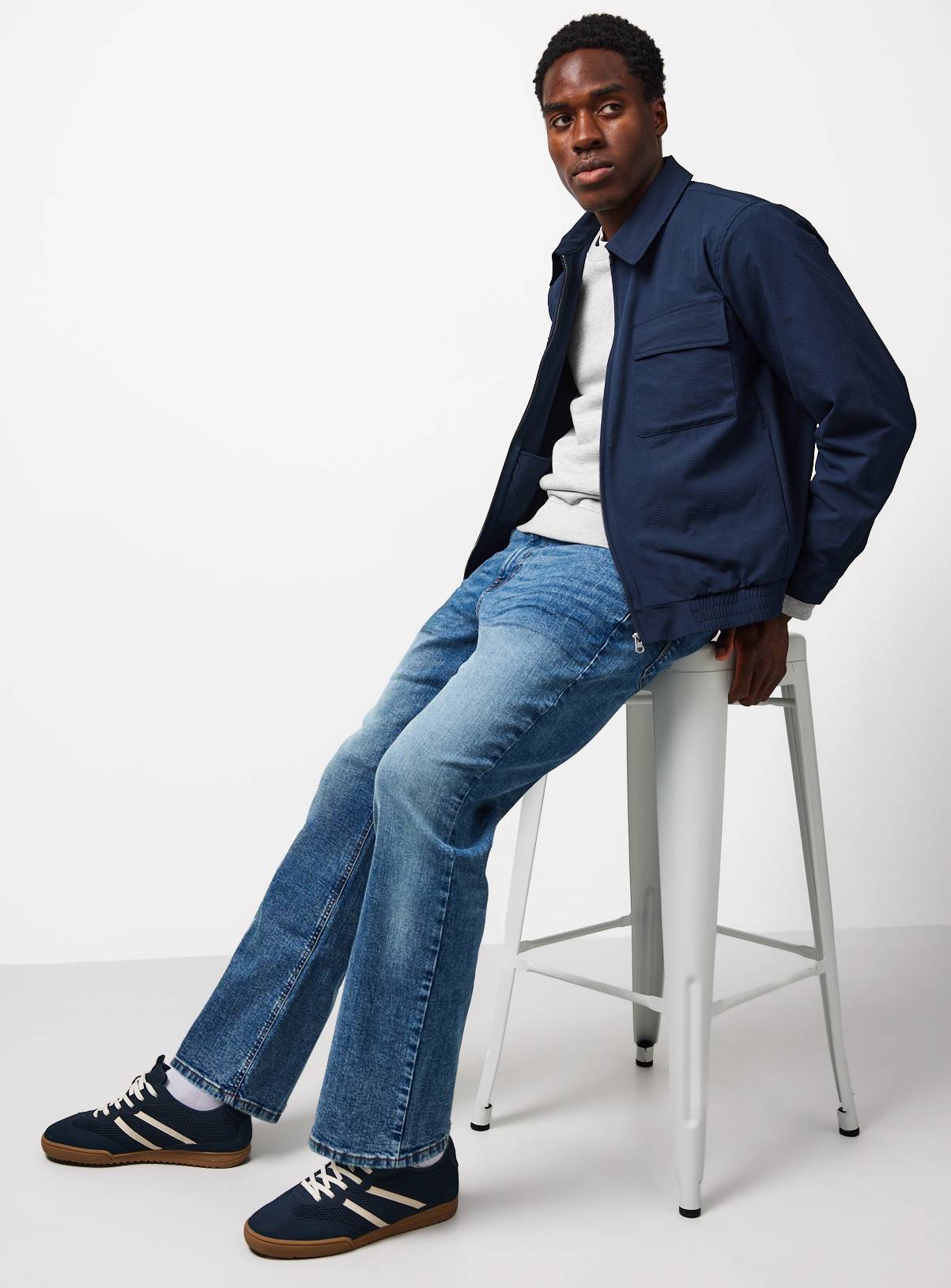 Mid Denim Bootcut Jeans 38L - Image 2